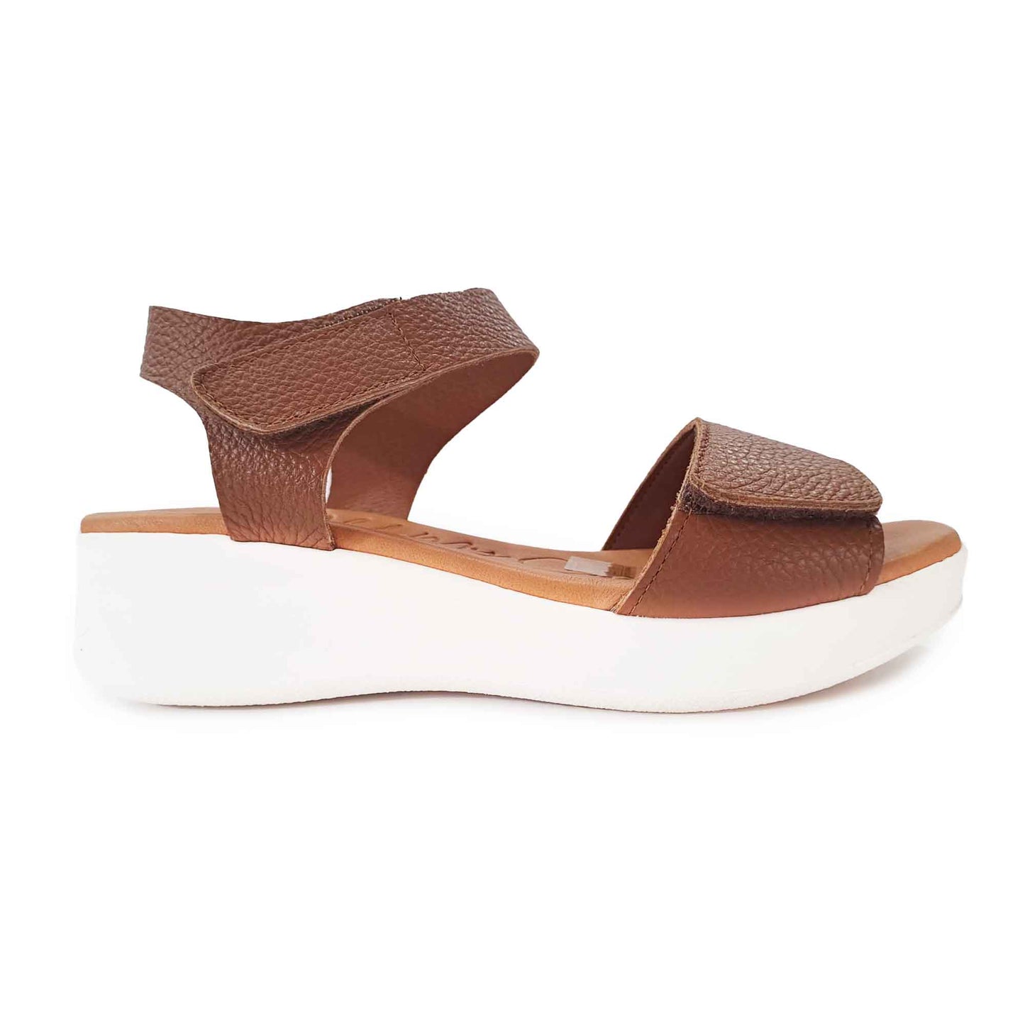 Oh My Sandals sandalo cuoio doppia fascia strappo