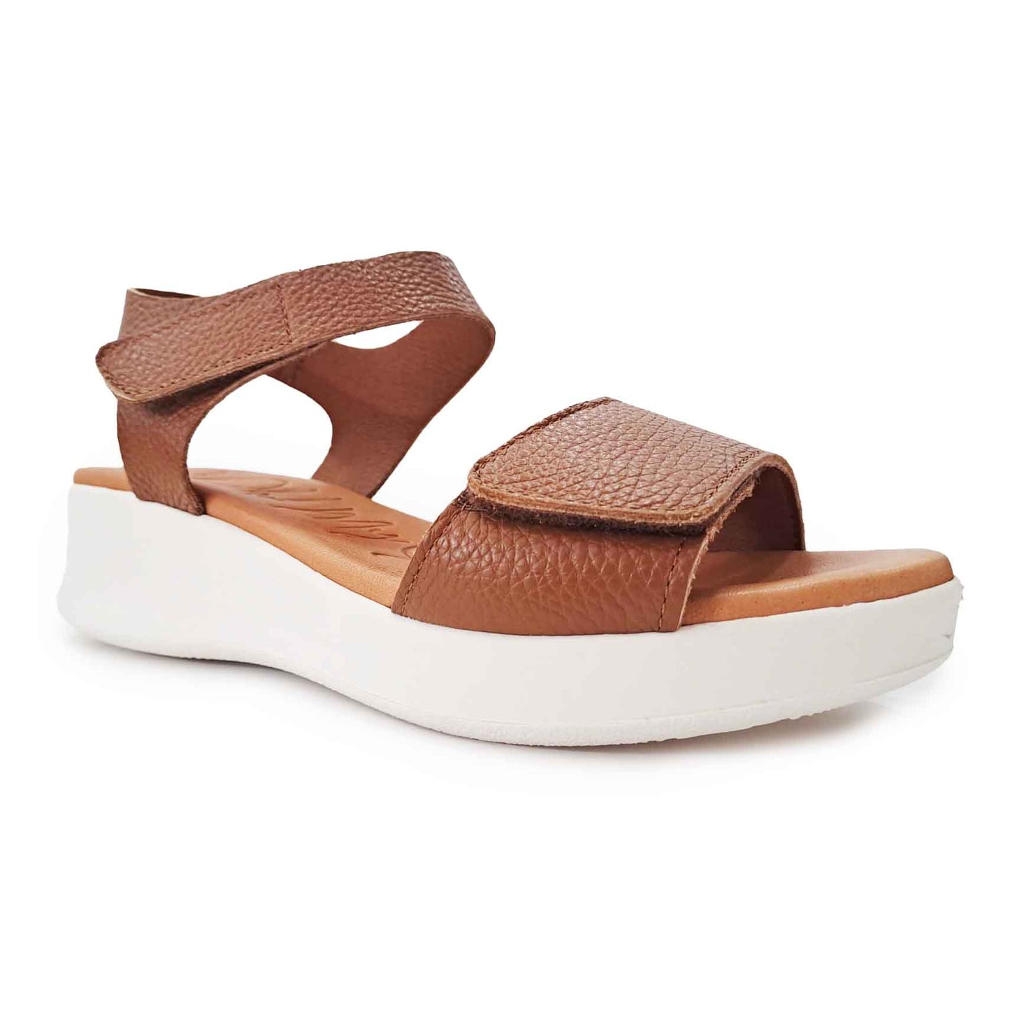 Oh My Sandals sandalo cuoio doppia fascia strappo