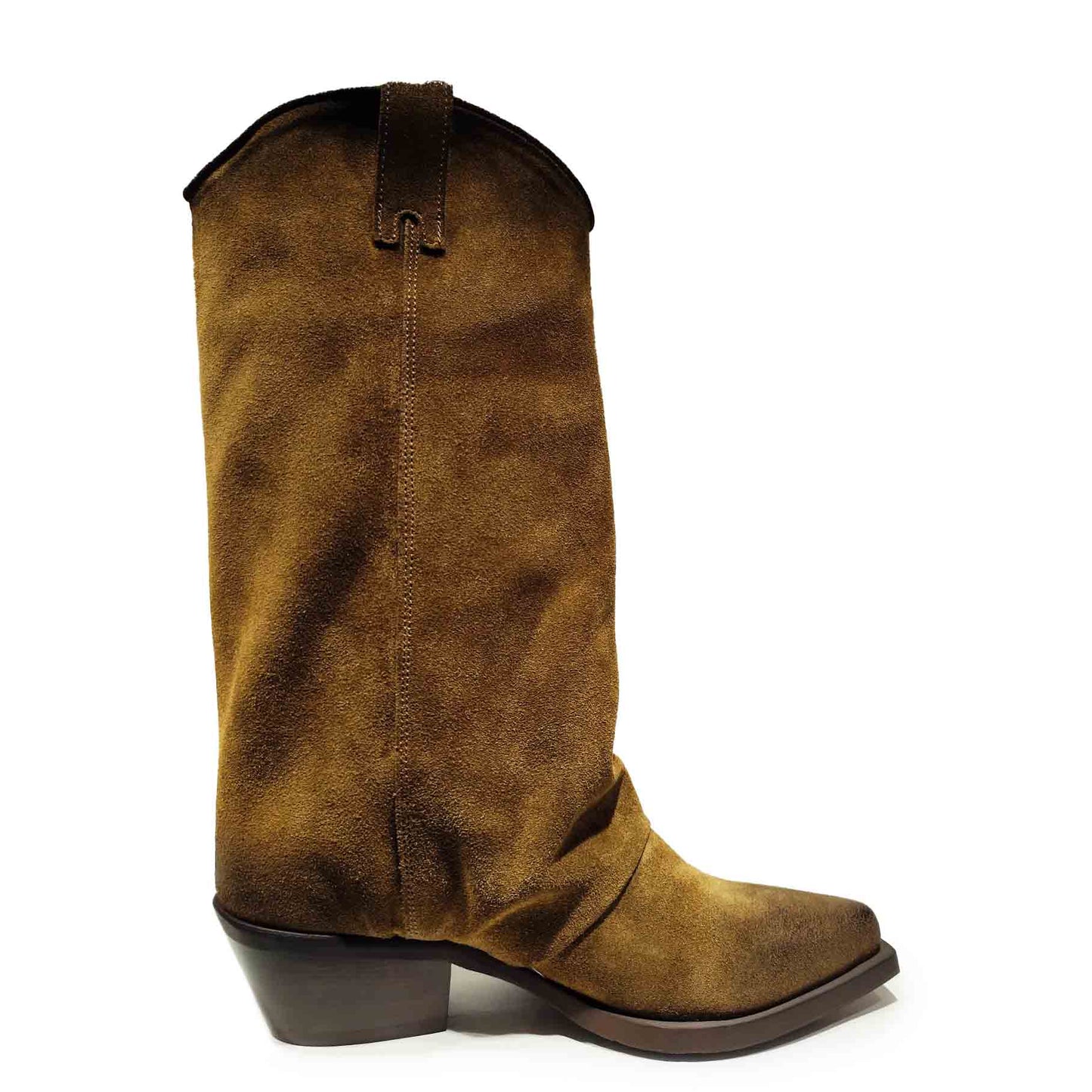 Prignani stivale pelle vitello taupe texano