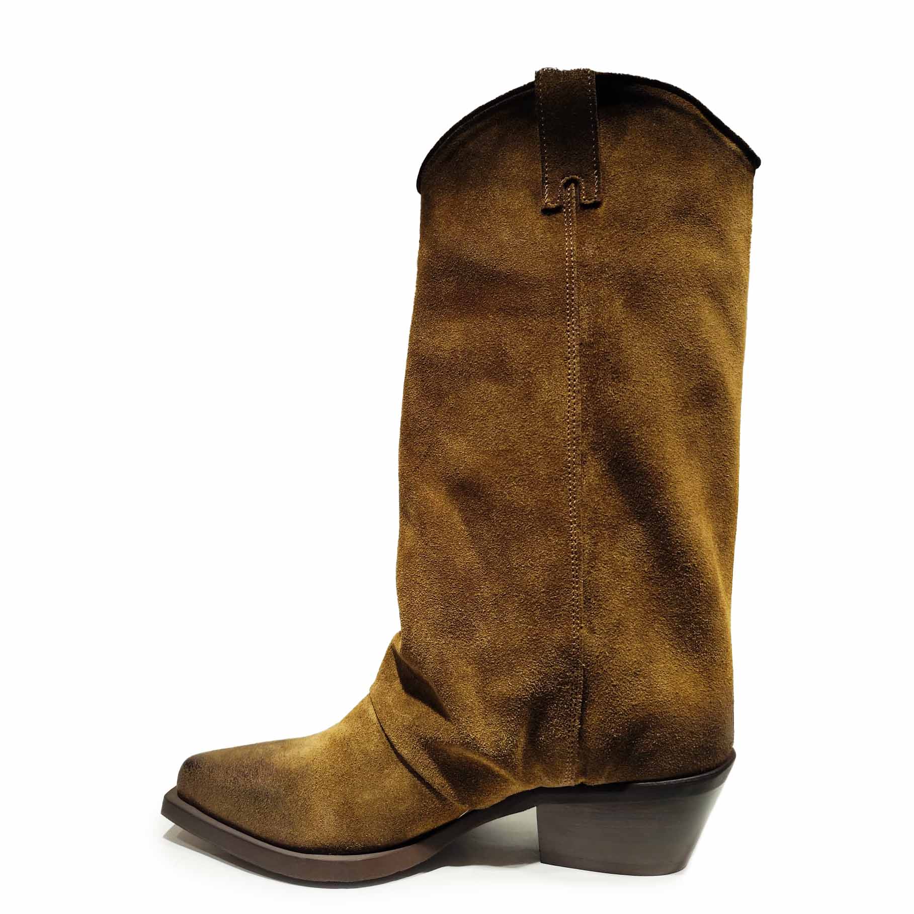 Prignani stivale pelle vitello taupe texano