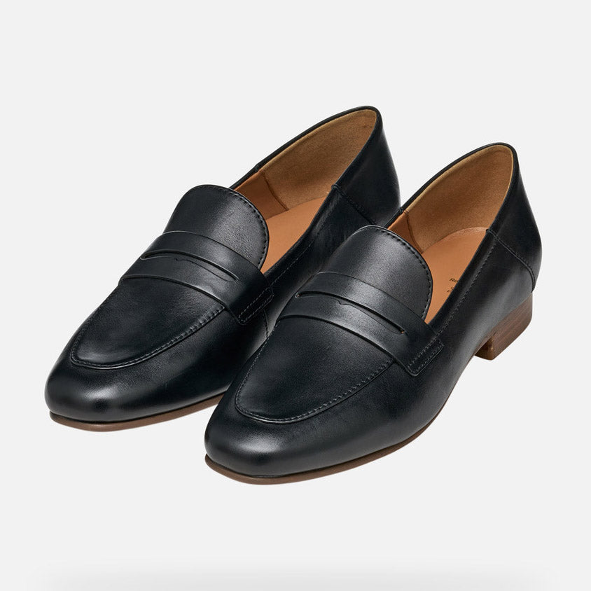 Geox mocassini MANTINEA in pelle nero