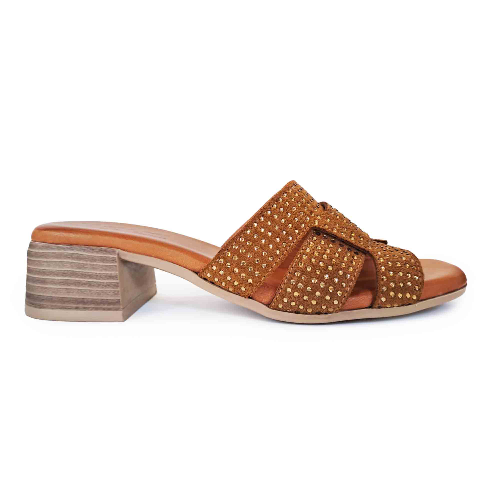Walk ciabatta in pelle memoru Cuoio