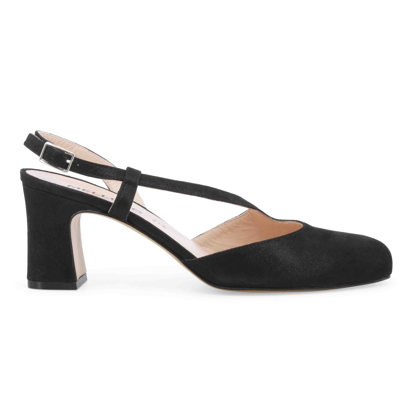 Melluso Décolleté donna in camoscio nero x517z