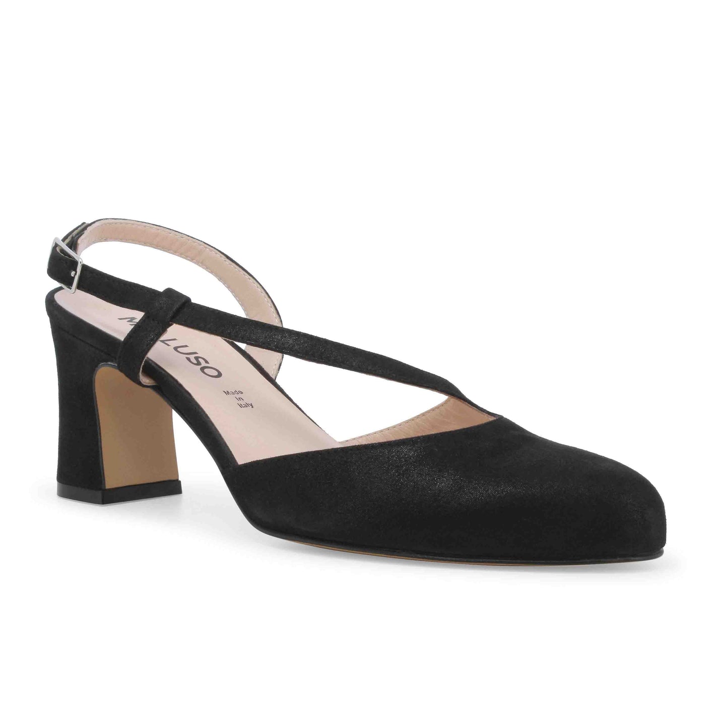 Melluso Décolleté donna in camoscio nero x517z
