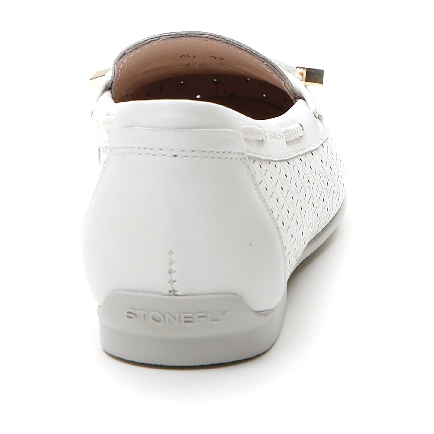 Stonefly Mocassino da donna in pelle nappa bianca Capri 1