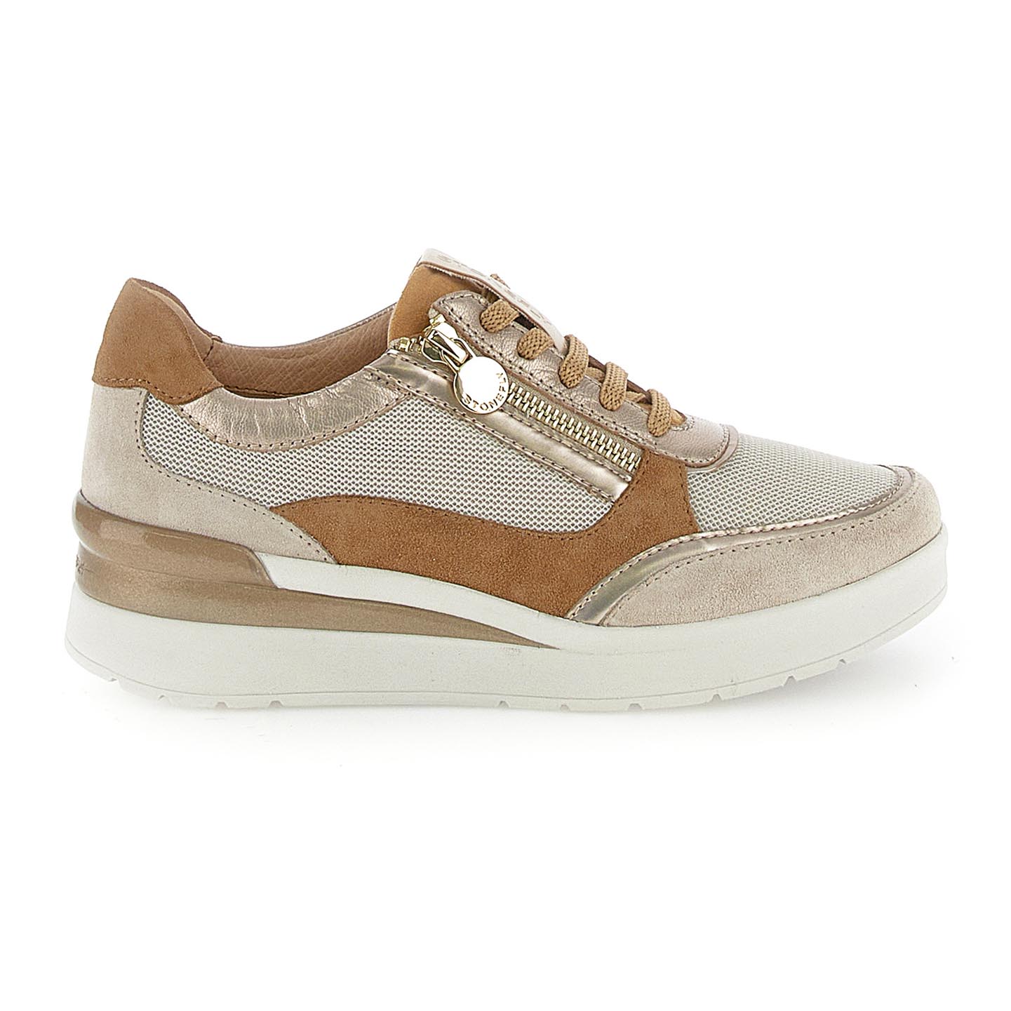 Stonefly sneakers cream 52 Velour Marrone