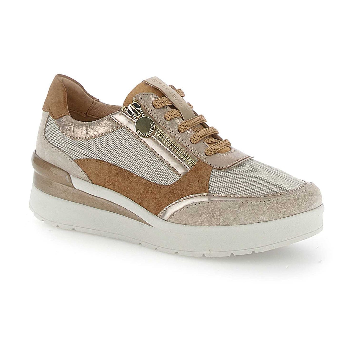 Stonefly sneakers cream 52 Velour Marrone