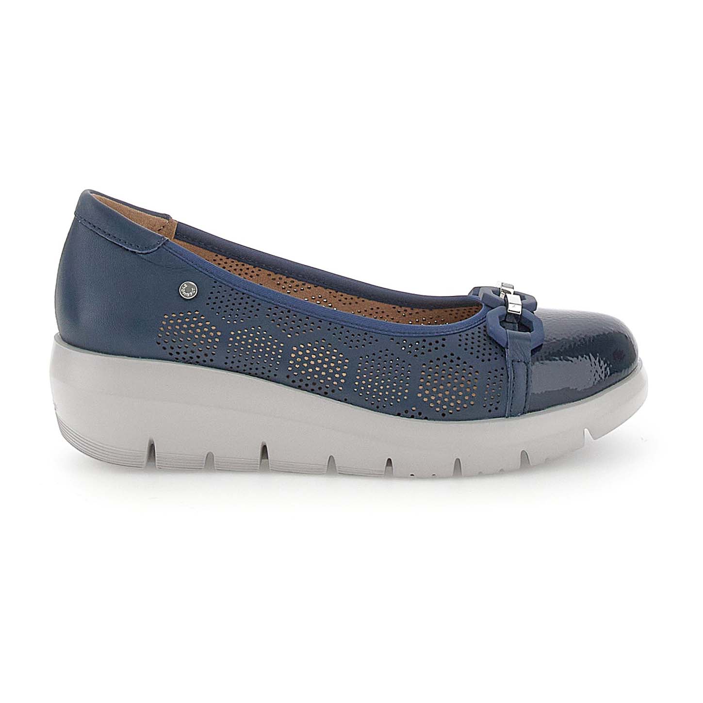 Stonefly Ballerina da donna in pelle nappa blu