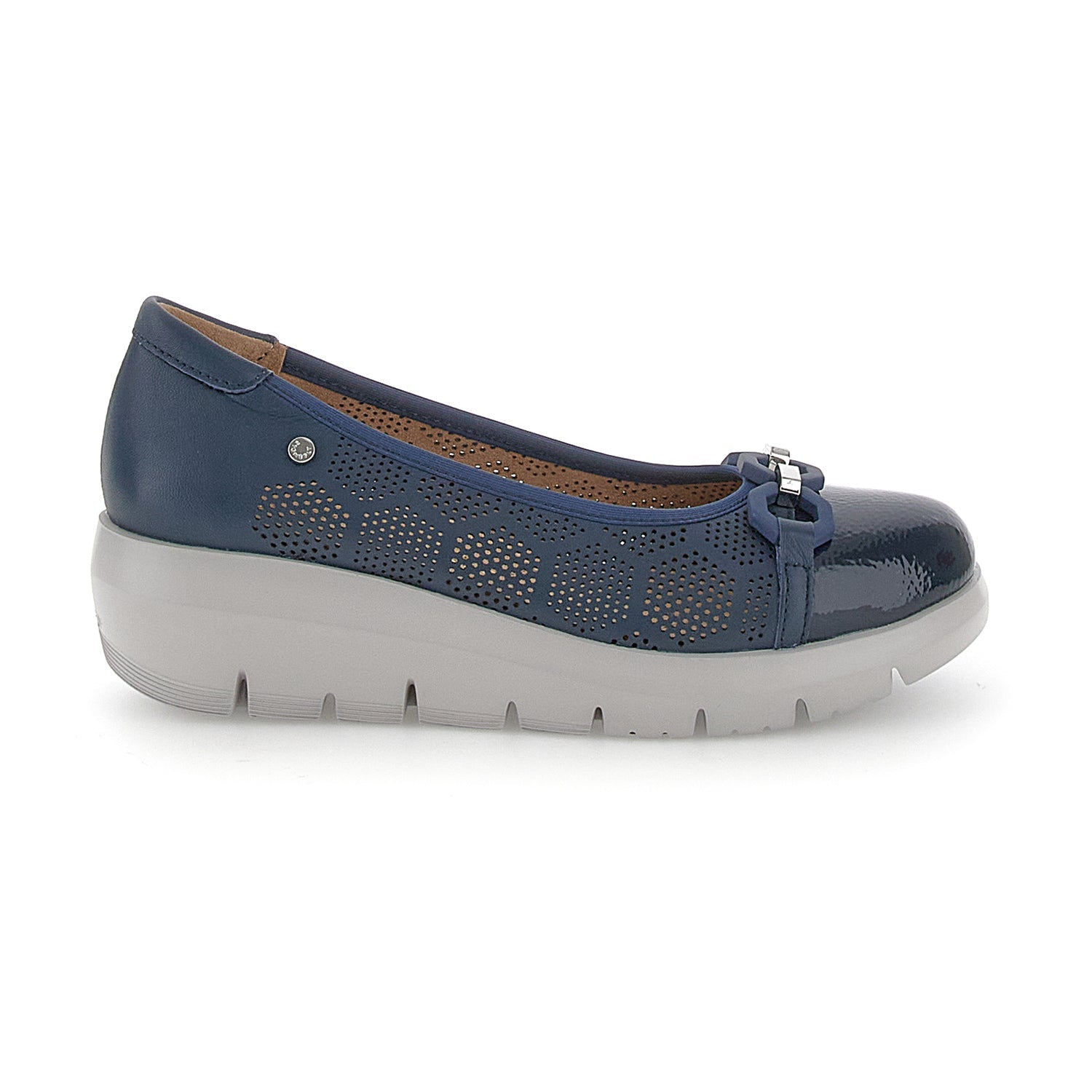 Stonefly Ballerina da donna in pelle nappa blu