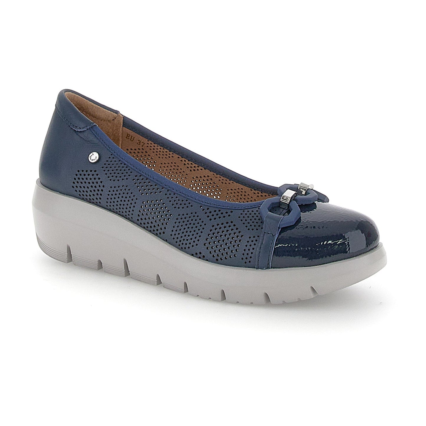 Stonefly Ballerina da donna in pelle nappa blu