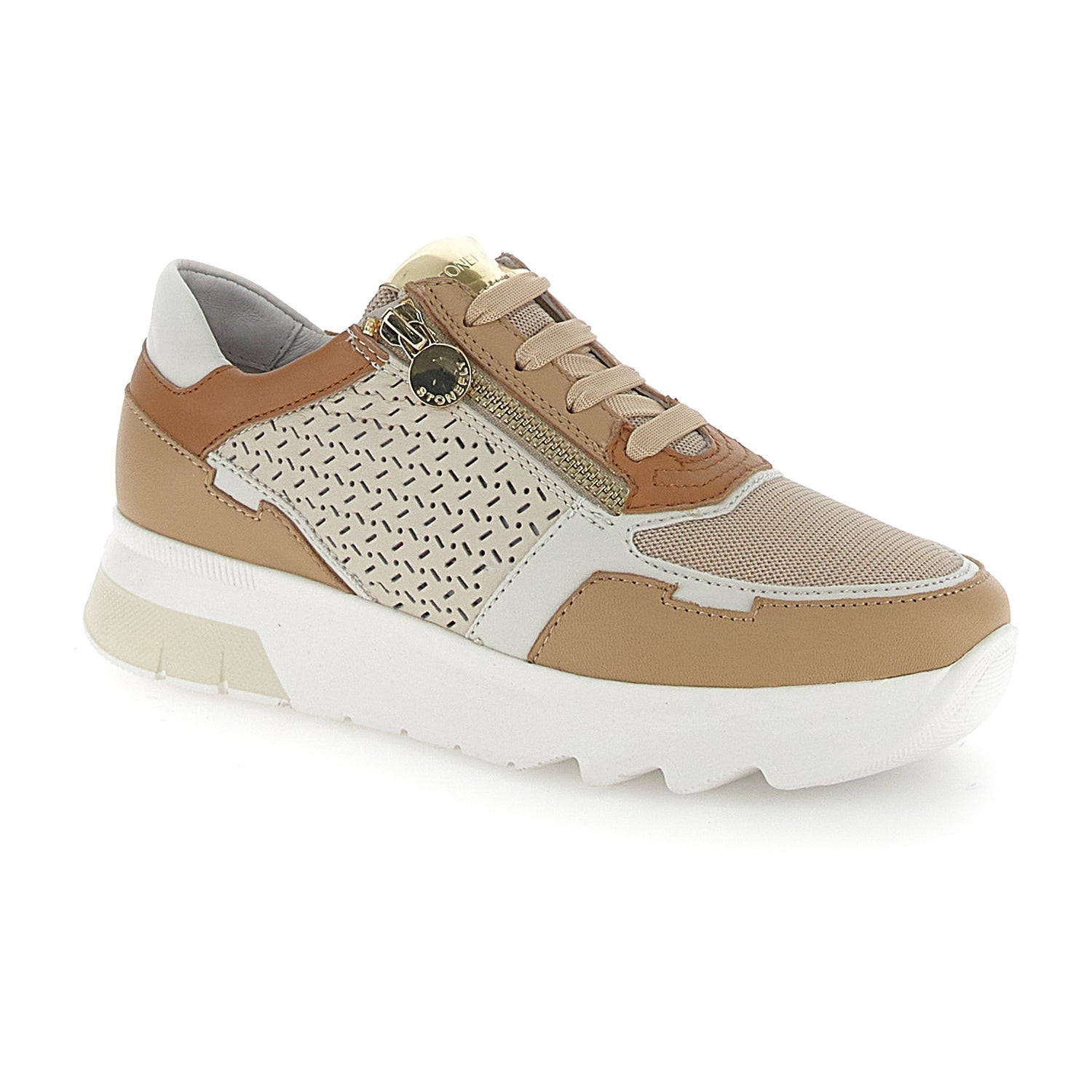 Stonefly NAPPA LEATHER Birch White