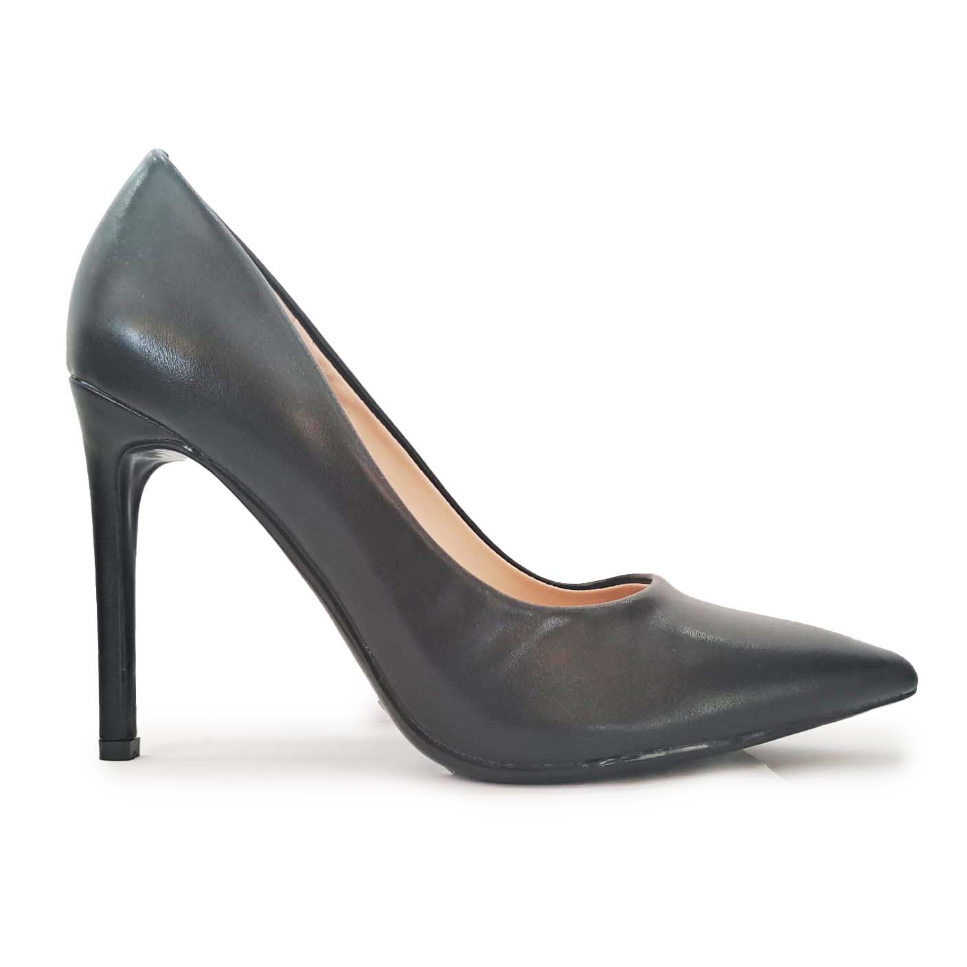 Francesco Milano Décolleté in pelle nera tacco 100
