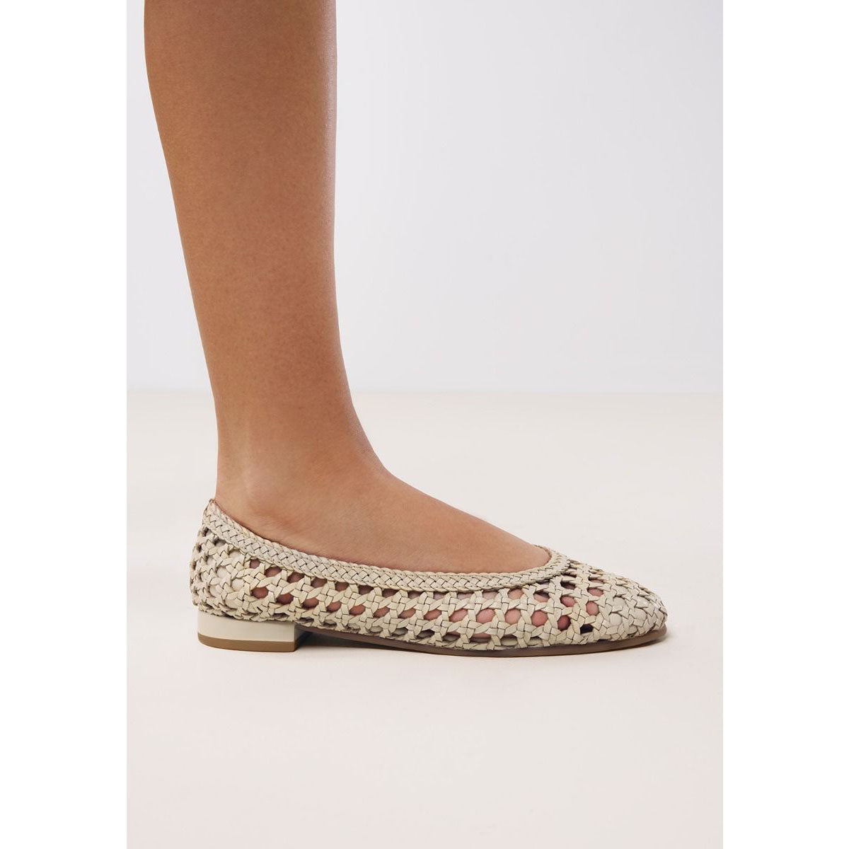Gioseppo balerina in pelle intrecciata Lorain
