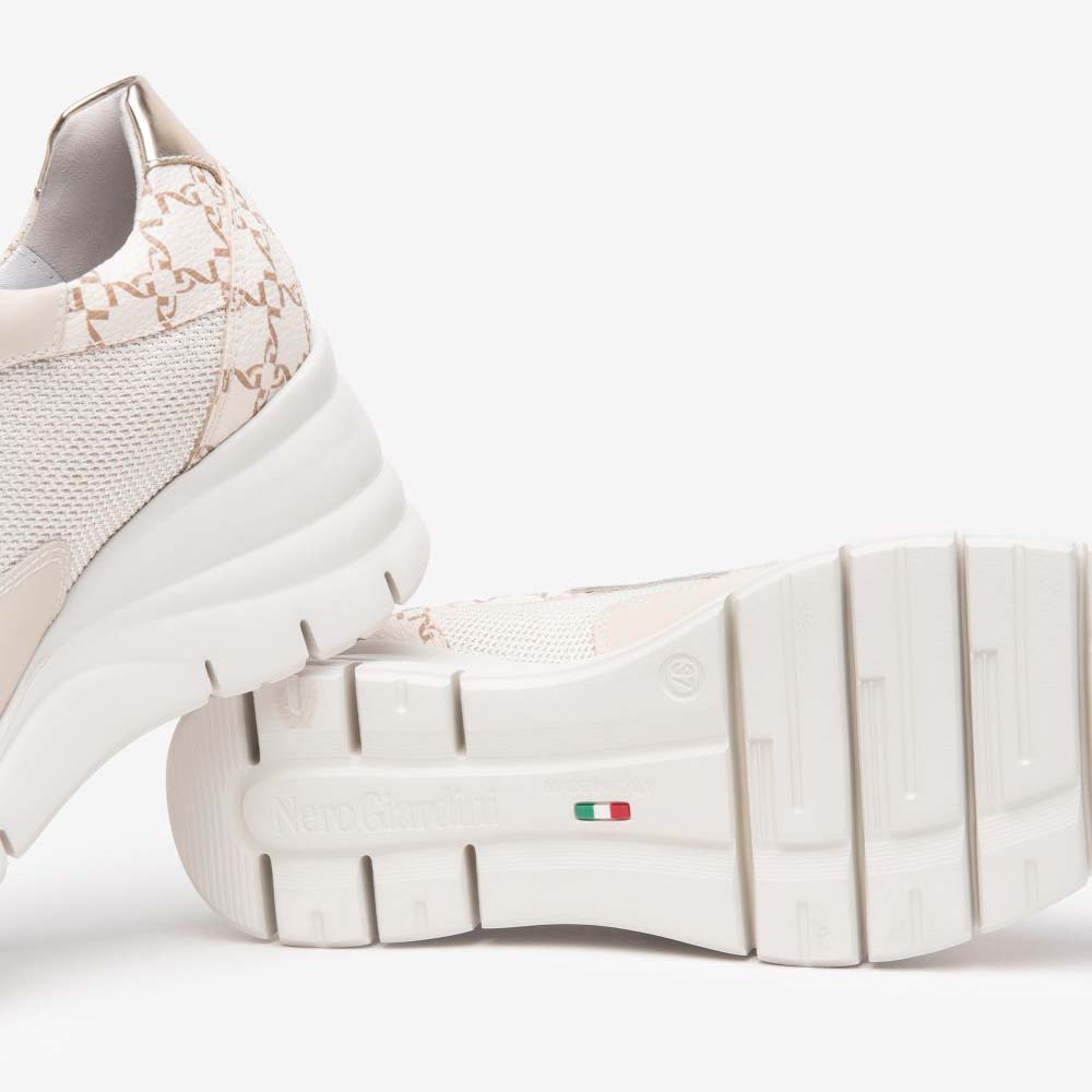 NeroGiardini Sneakers Donna in Pelle e Materiale Tecnico