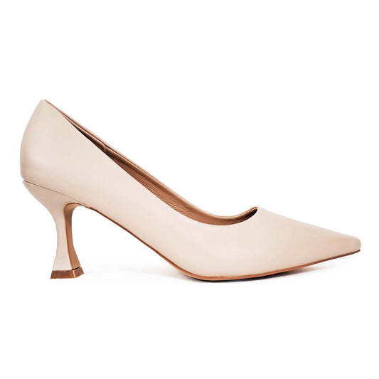 MIABELLE Décolleté in pelle nude tacco 75