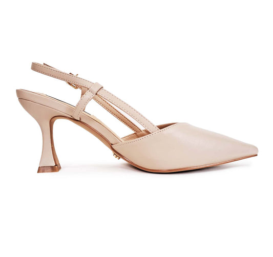 MIABELLE Sligback in pelle nude tacco 75