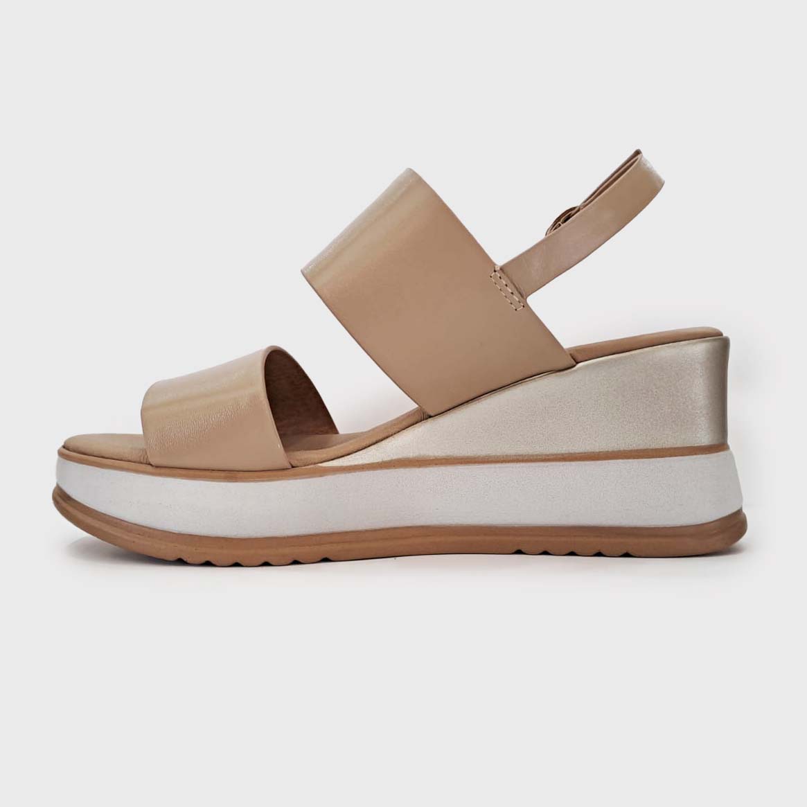 Repo Sandali in pelle Beige