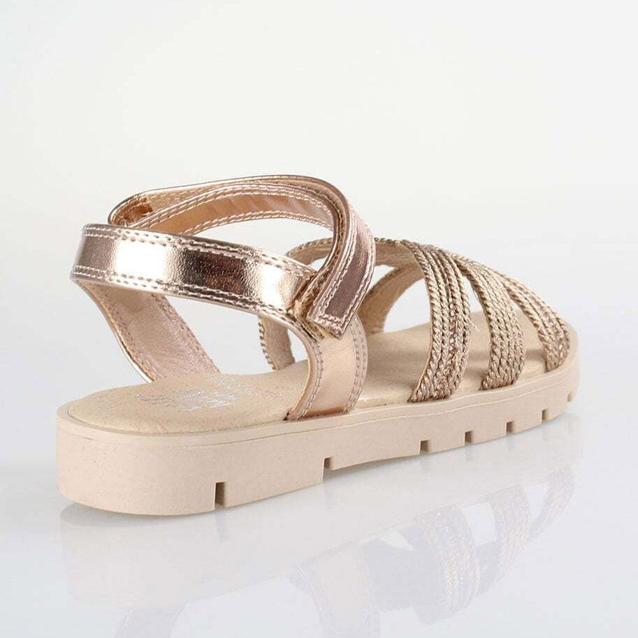 Lelli Kelly Sandalo oro rosa  con intreccio