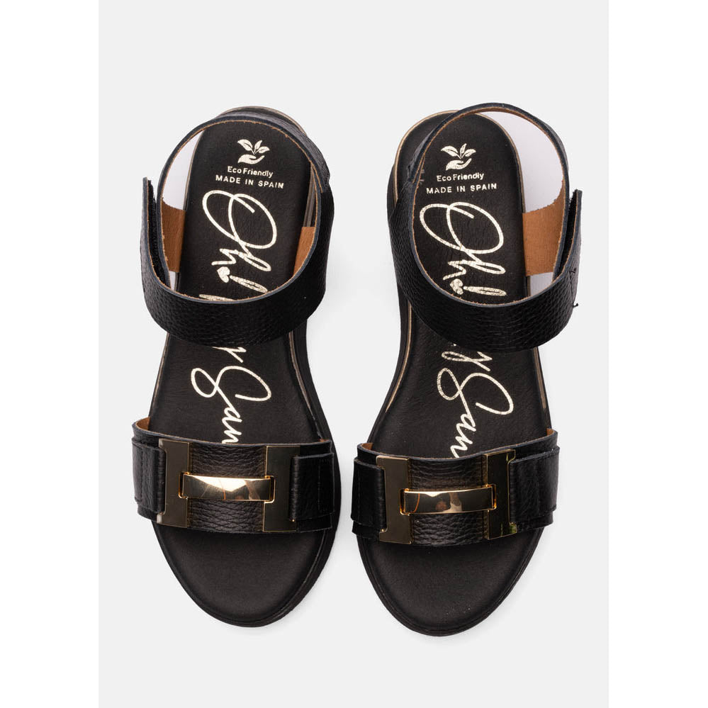 Oh My Sandals Doya Negro
