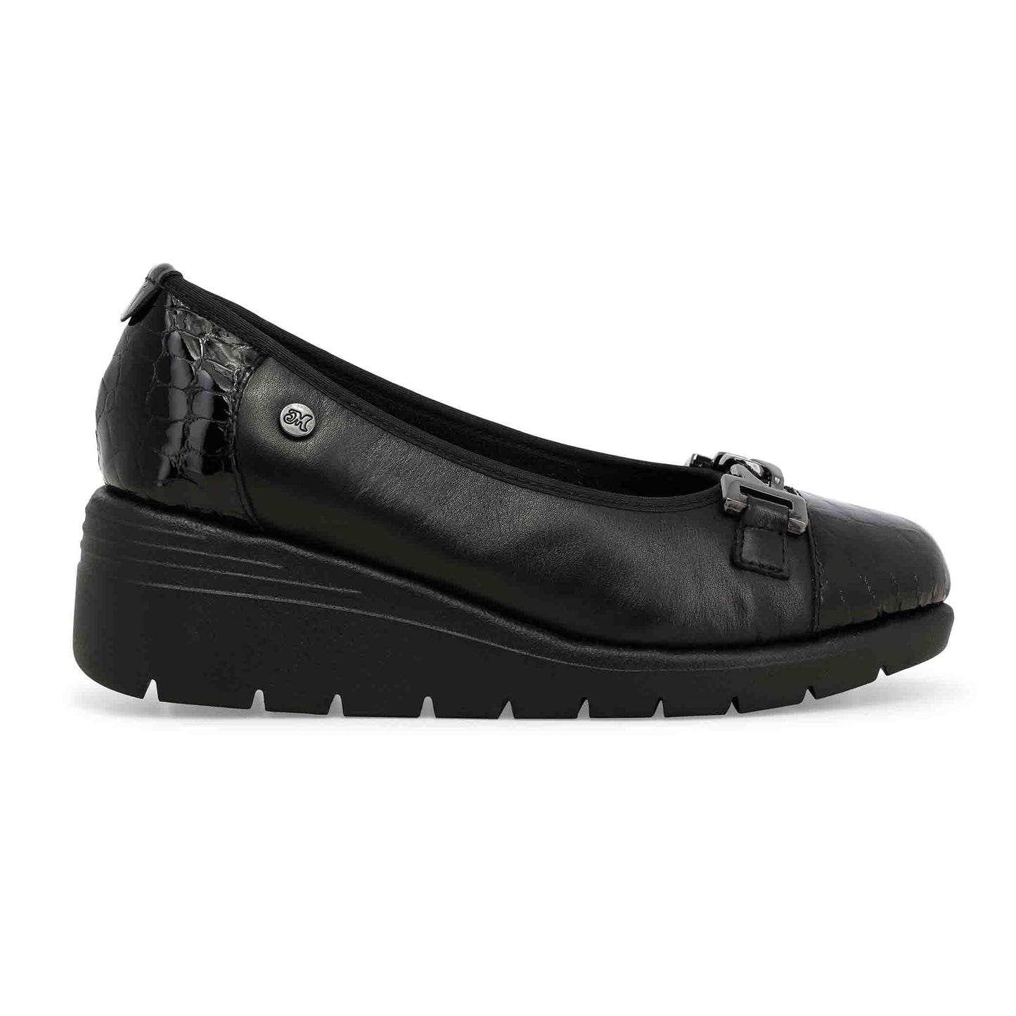 Melluso Décolleté comodo donna in morbida pelle nero k55281