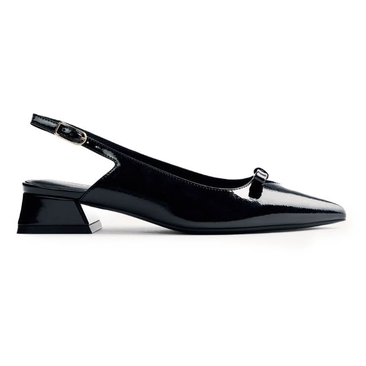 Gioseppo Slingback Nero tacco 30