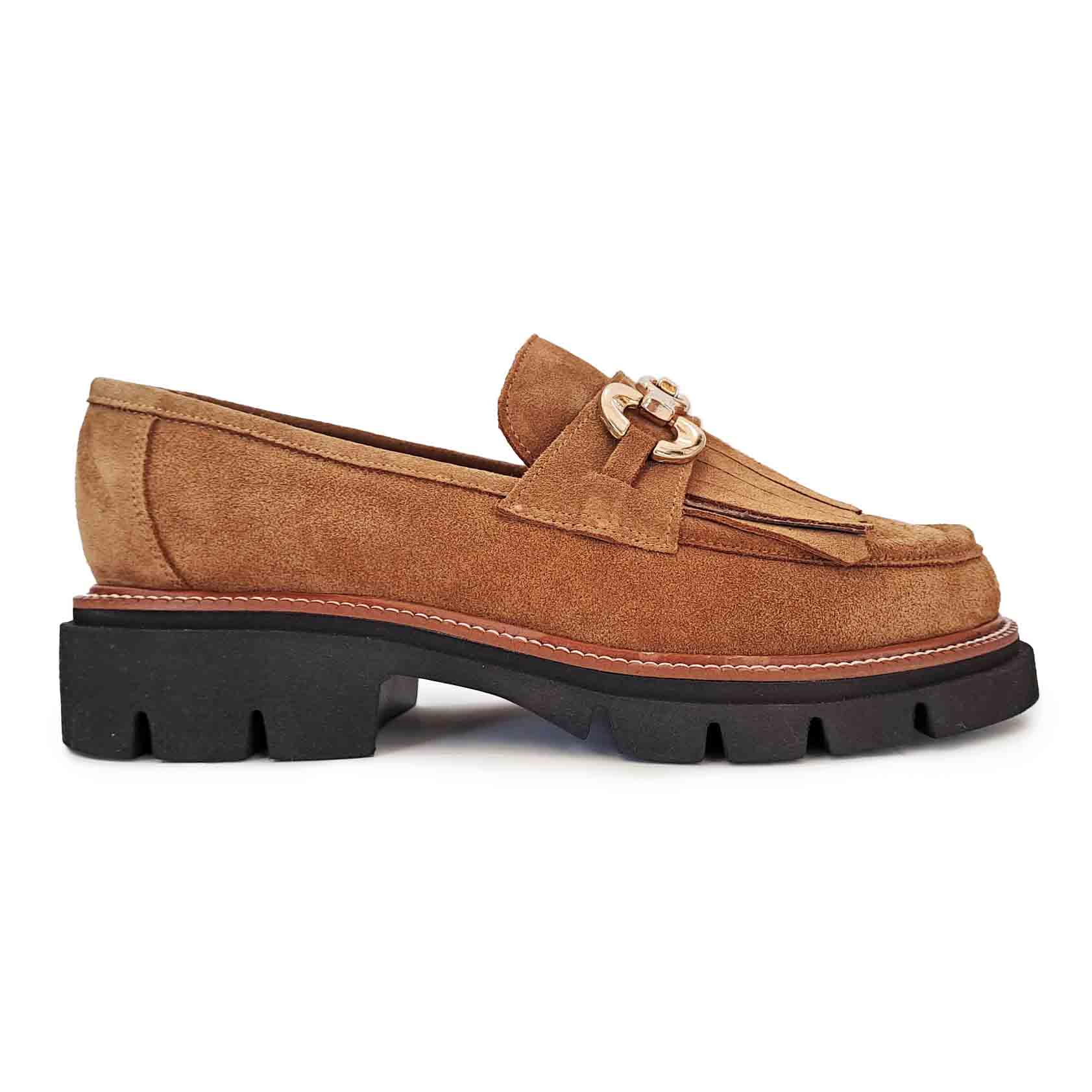 Repo Mocassino camoscio cuoio
