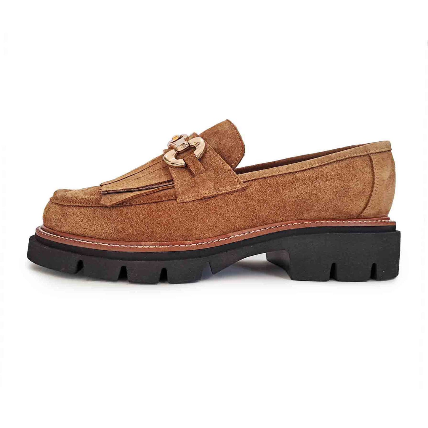 Repo Mocassino camoscio cuoio