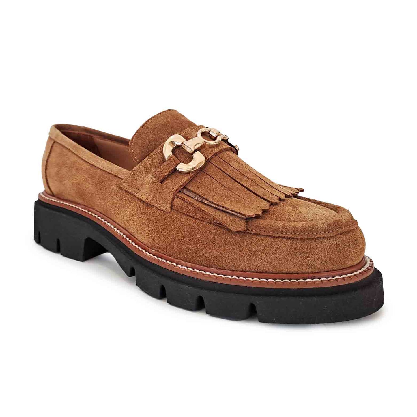 Repo Mocassino camoscio cuoio