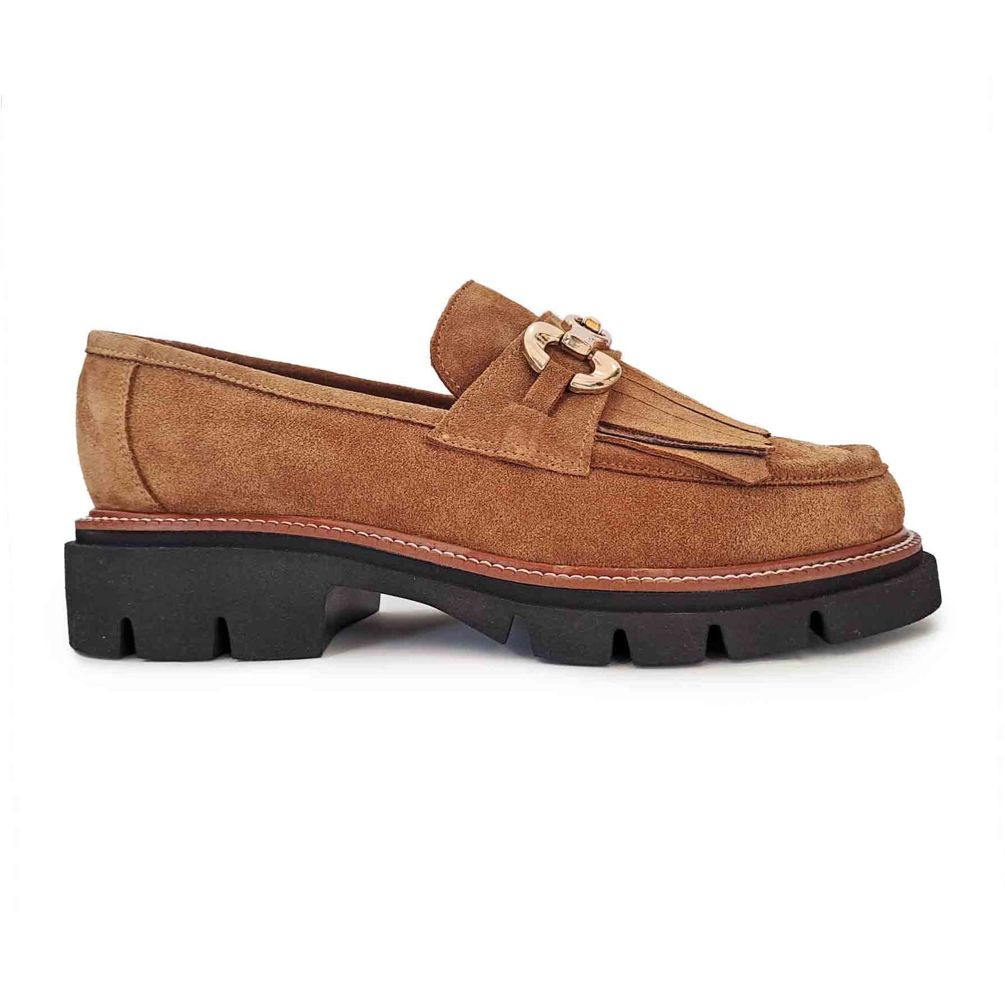 Repo Mocassino camoscio cuoio