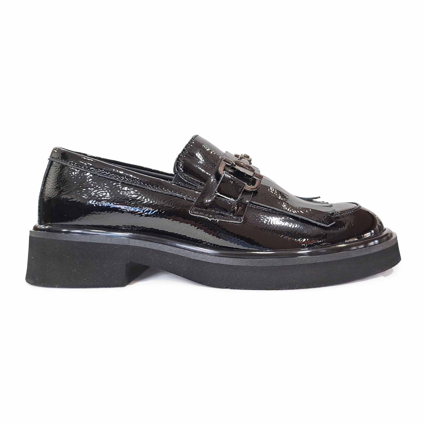 Repo Mocassino con frangia Naplak nero