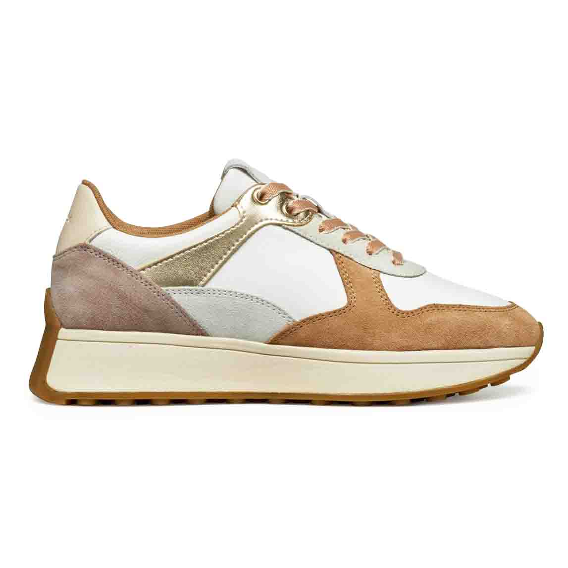 Geox D45MDA 2285 C1375 OFF WHT APRICOT D AMABEL A SCAM NAPPA