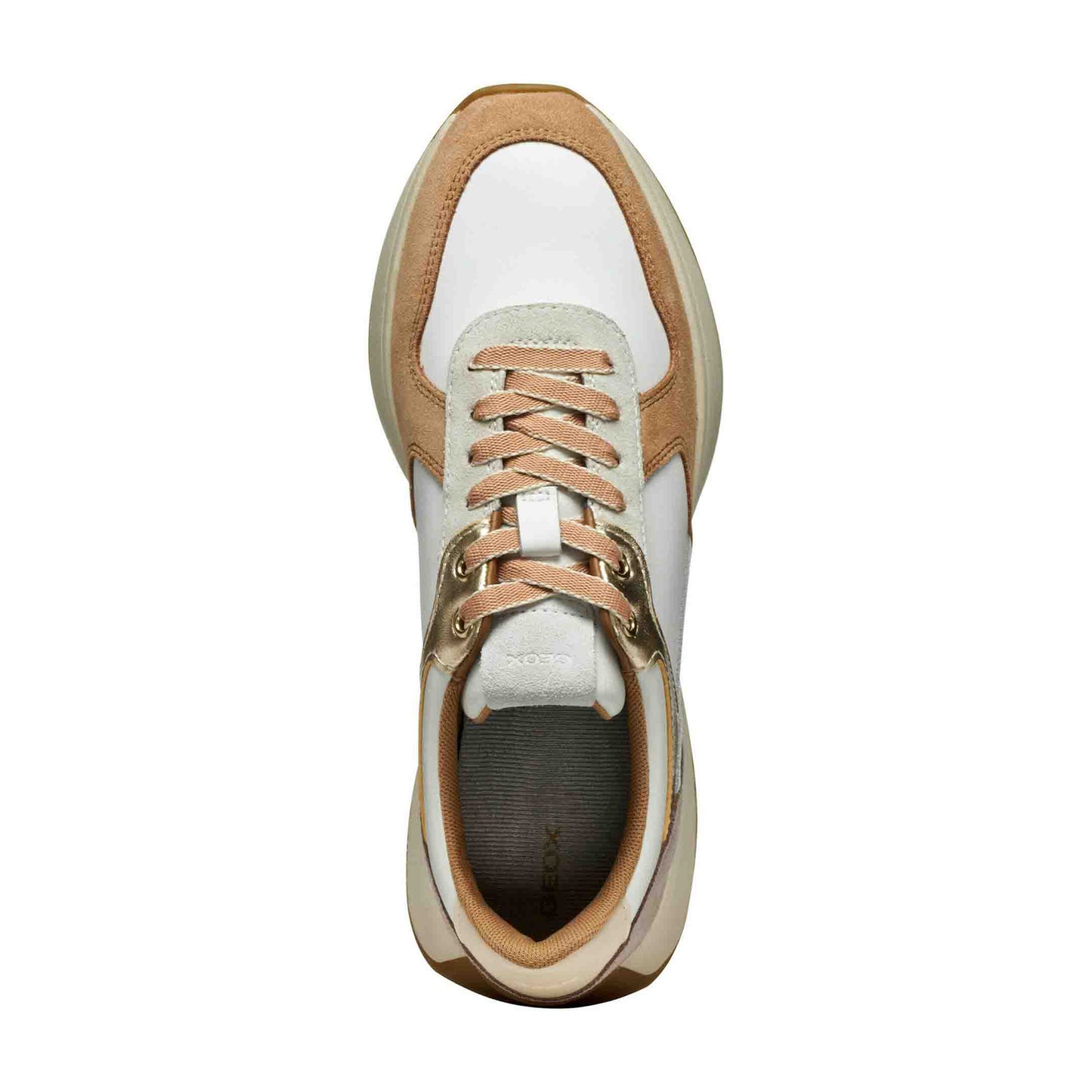 Geox D45MDA 2285 C1375 OFF WHT APRICOT D AMABEL A SCAM NAPPA