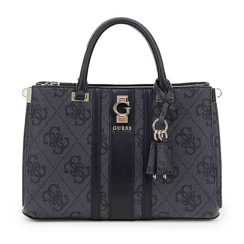 Guess ERENIA Logo Printed Girlfriend Satchel Bag