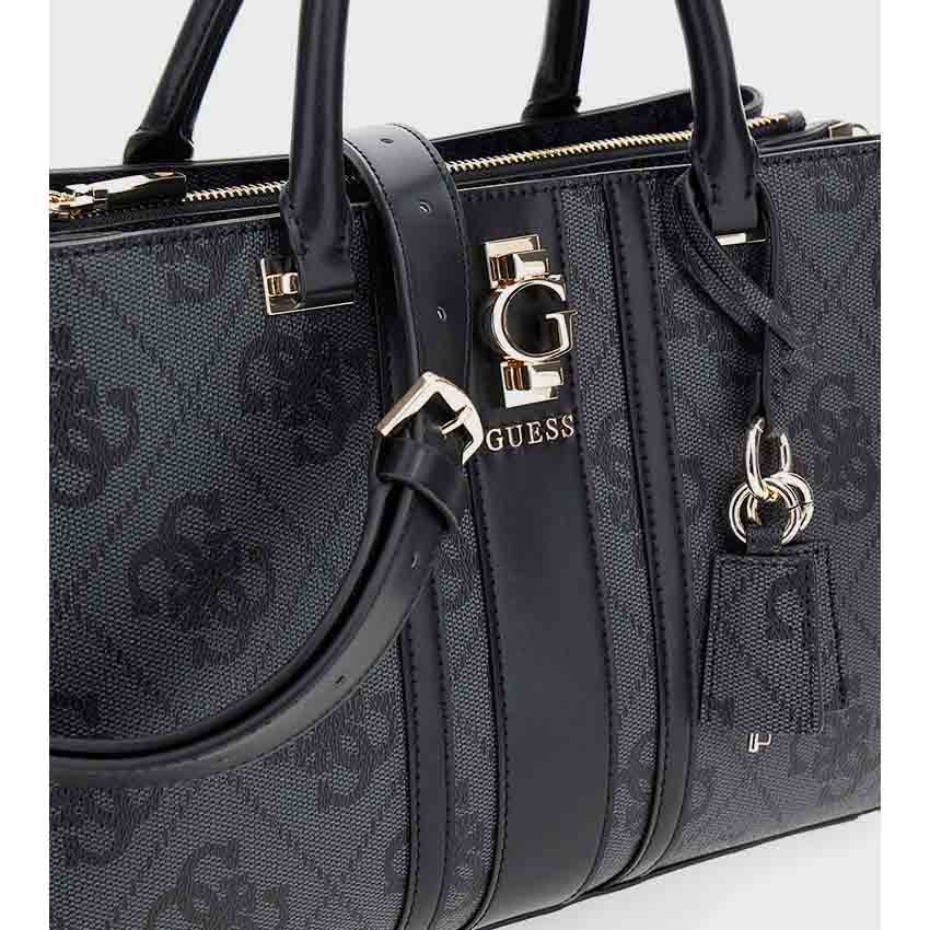Guess ERENIA Logo Printed Girlfriend Satchel Bag