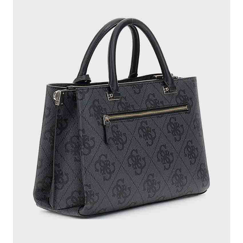 Guess ERENIA Logo Printed Girlfriend Satchel Bag