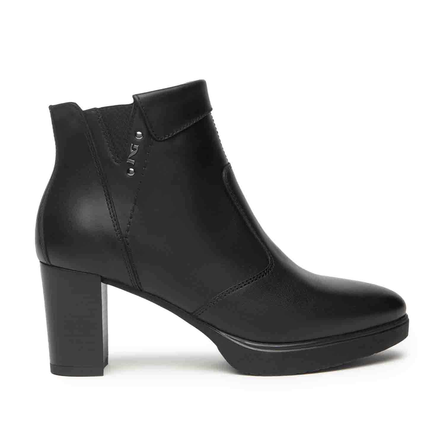 NeroGiardini Tronchetti donna in pelle