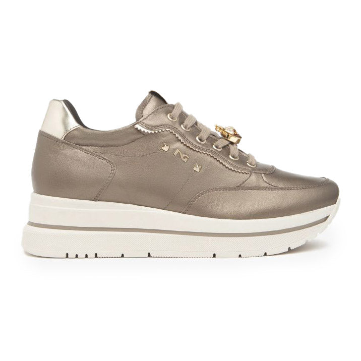 NeroGiardini Sneakers donna in pelle bronzo