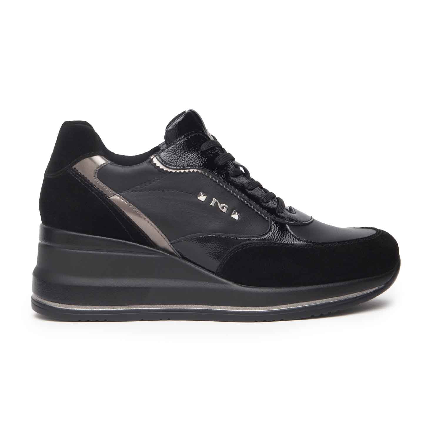 NeroGiardini Sneakers Donna in Suede,Vernice
