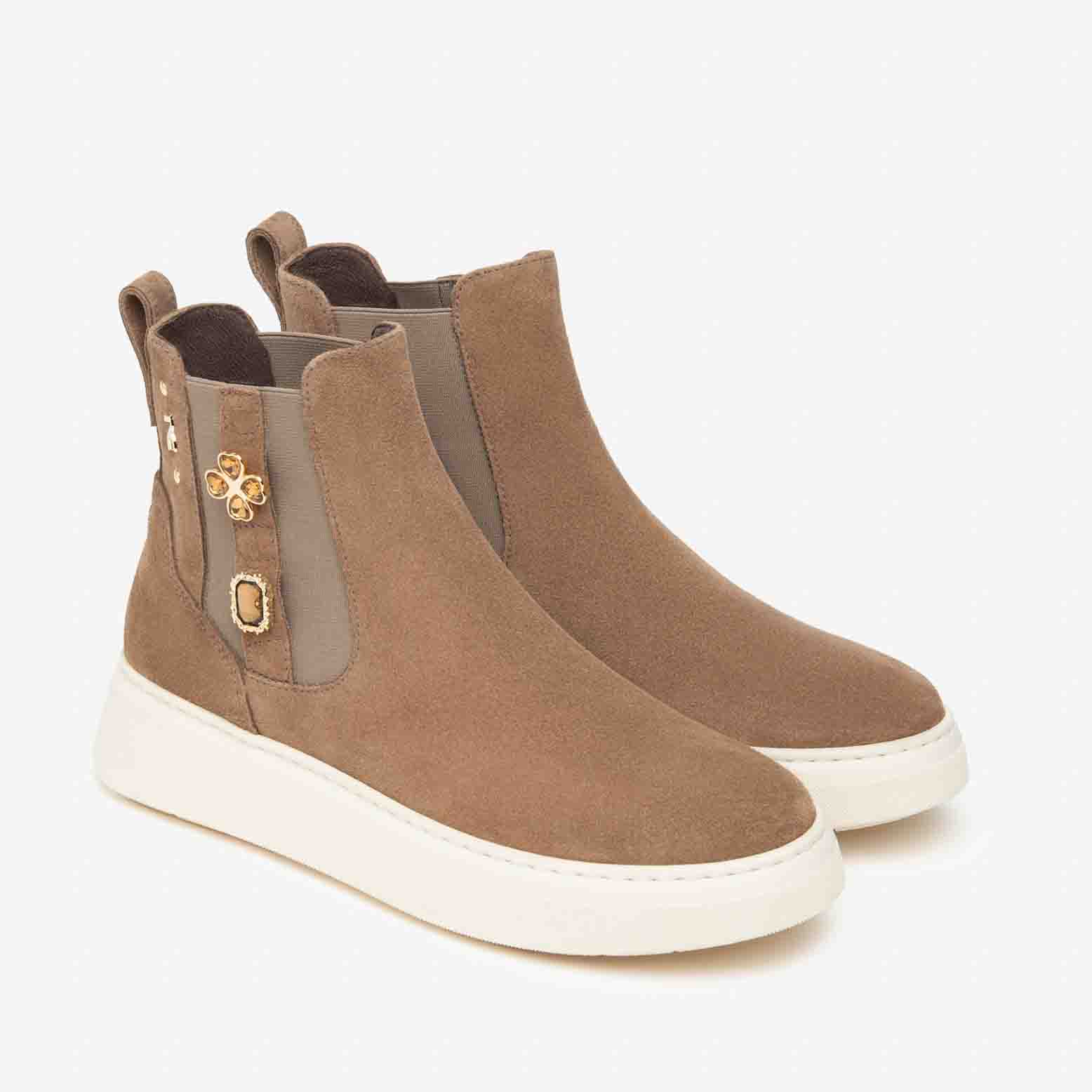 NeroGiardini Stivaletti Chelsea Donna in Suede