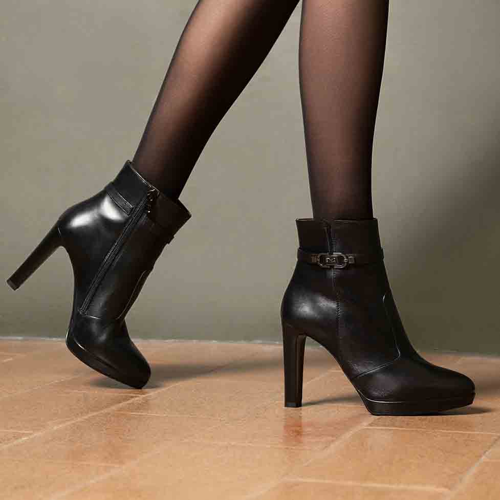 NeroGiardini Tronchetti Donna in Pelle