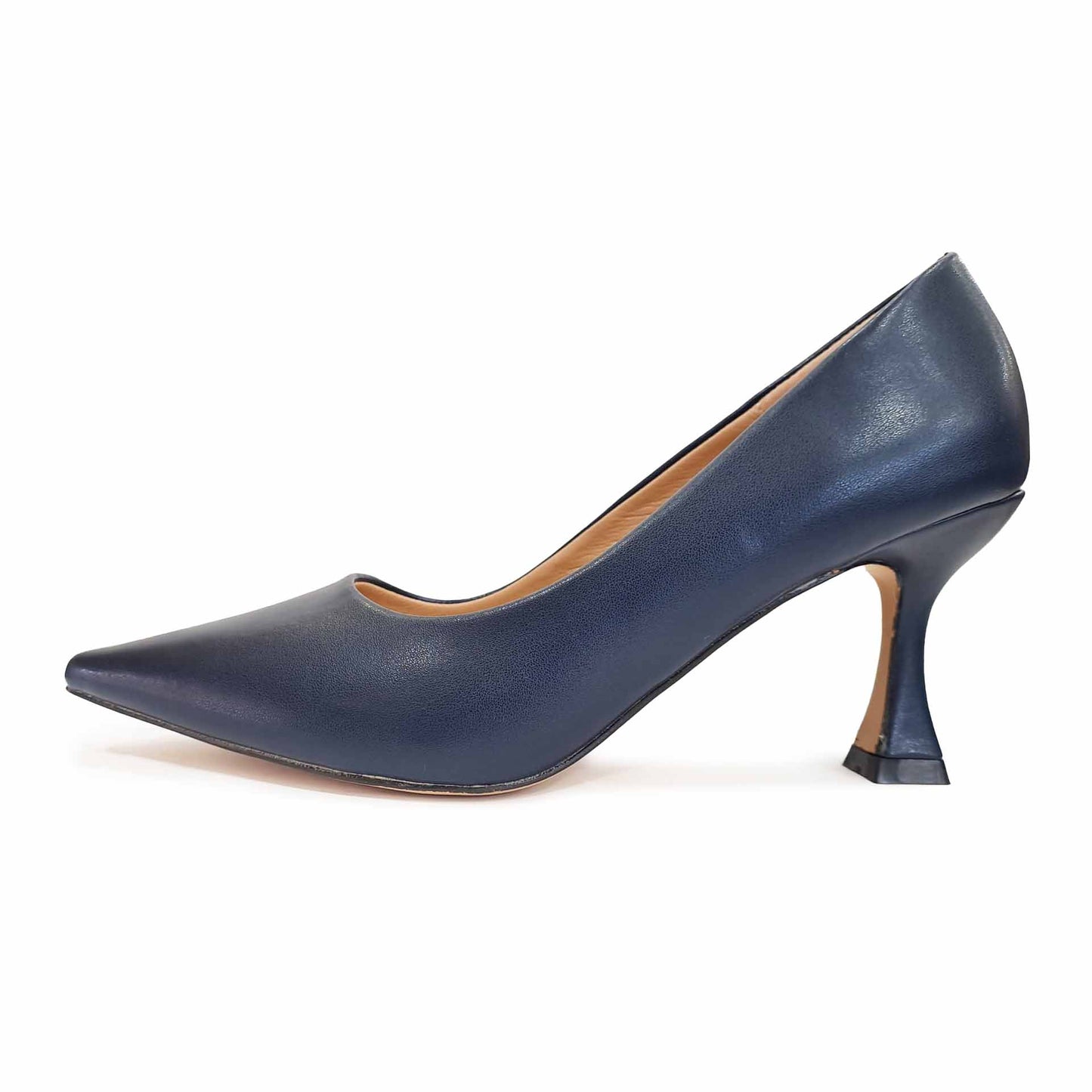 MIABELLE dècollètè Blu in pelle