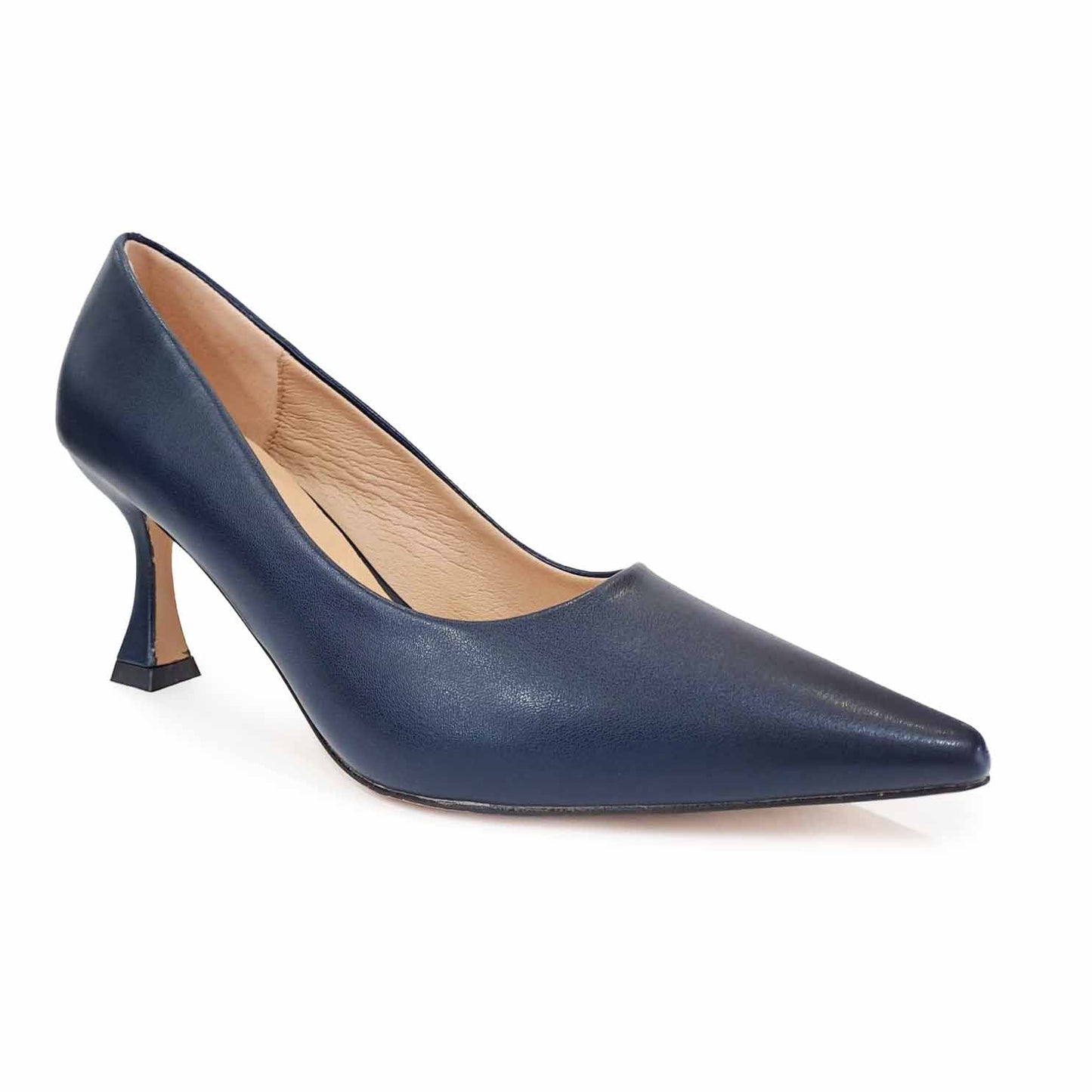 MIABELLE dècollètè Blu in pelle