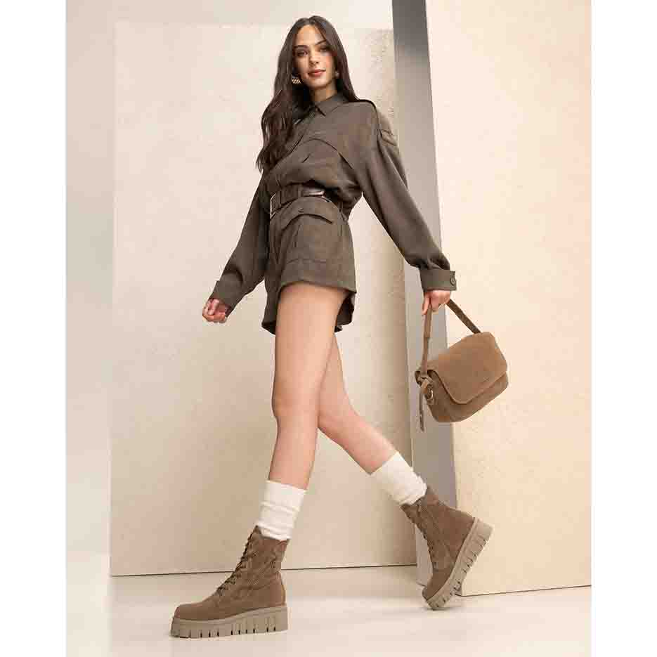 Anfibi donna in Suede