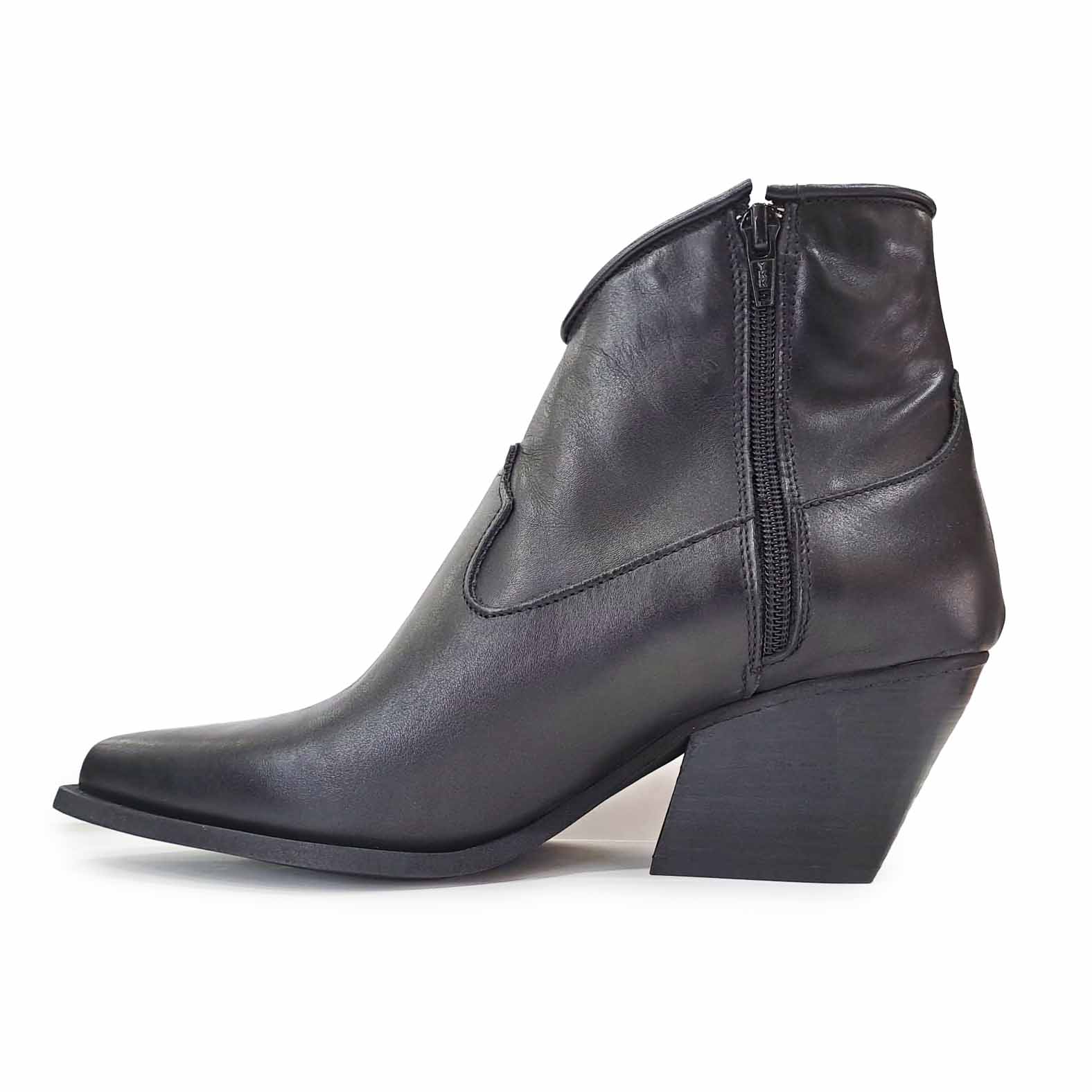 Stivali in pelle Nero GX 3 Pelle Nero tacco 70