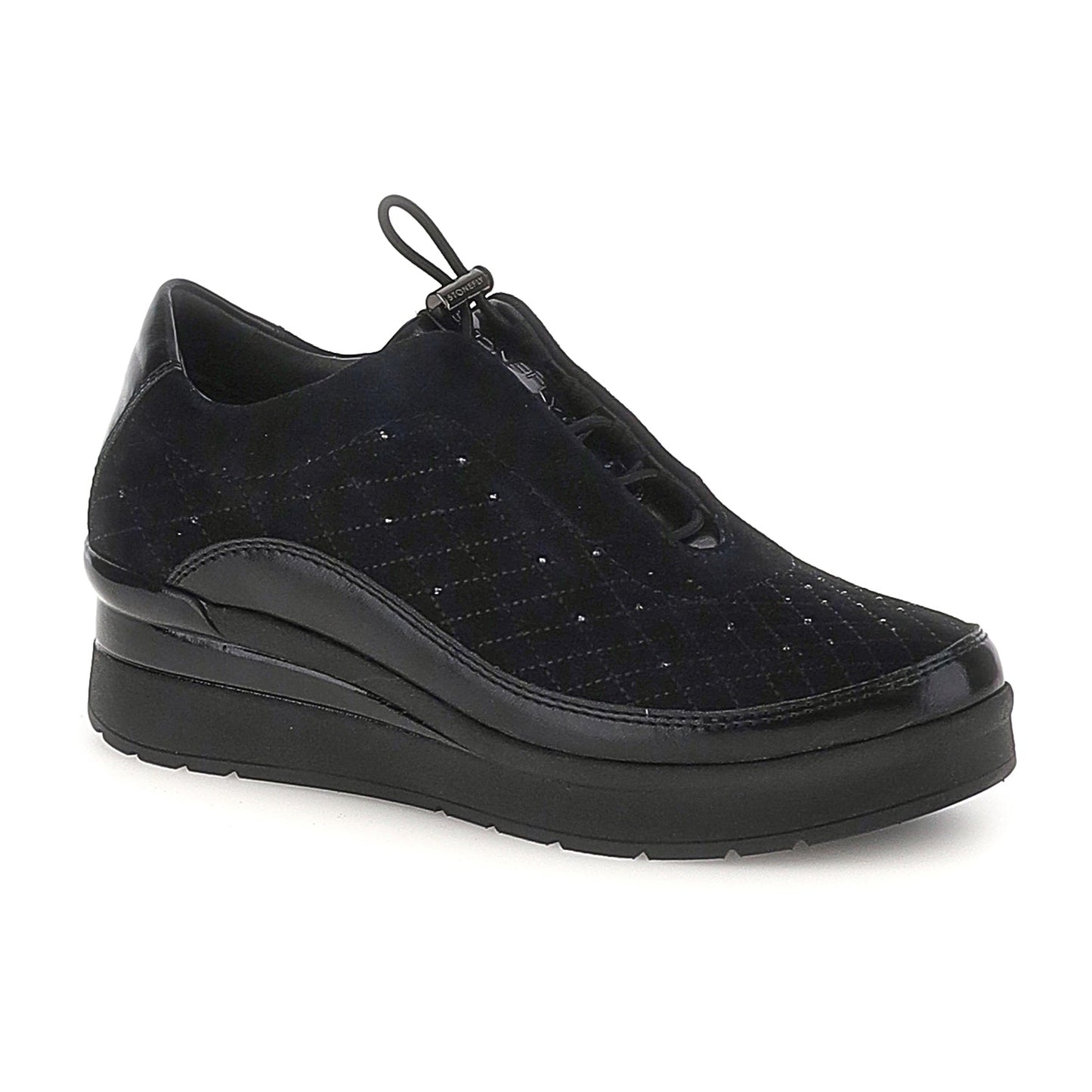 Sneakers slip on con elastico Nero
