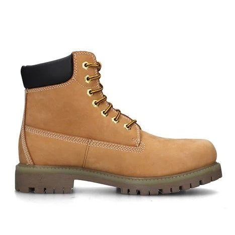 Stivaletto in pelle Nabuk giallo