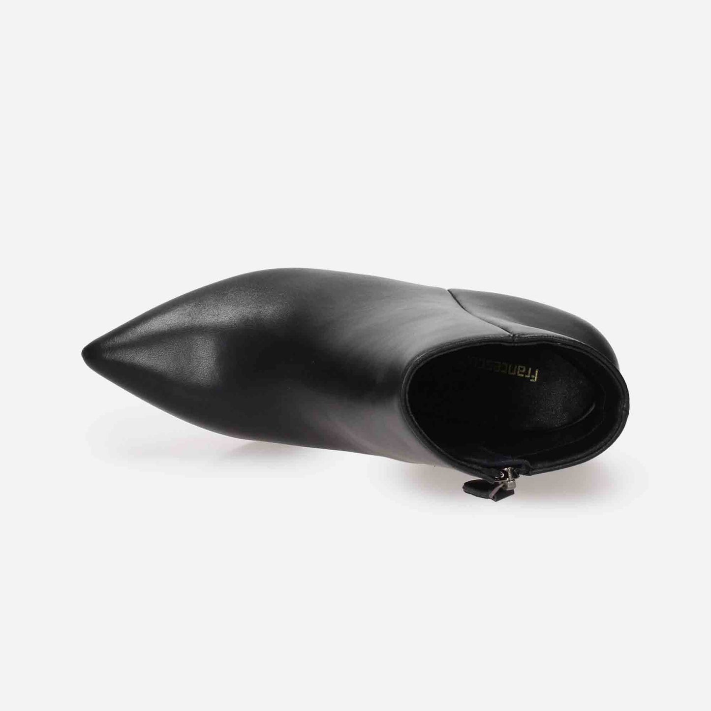 Stivaletti in pelle tacco 75 Nero