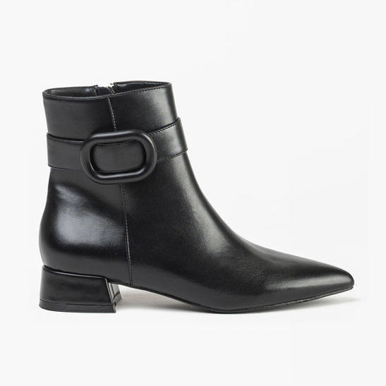 Stivaletti tacco 30 in pelle