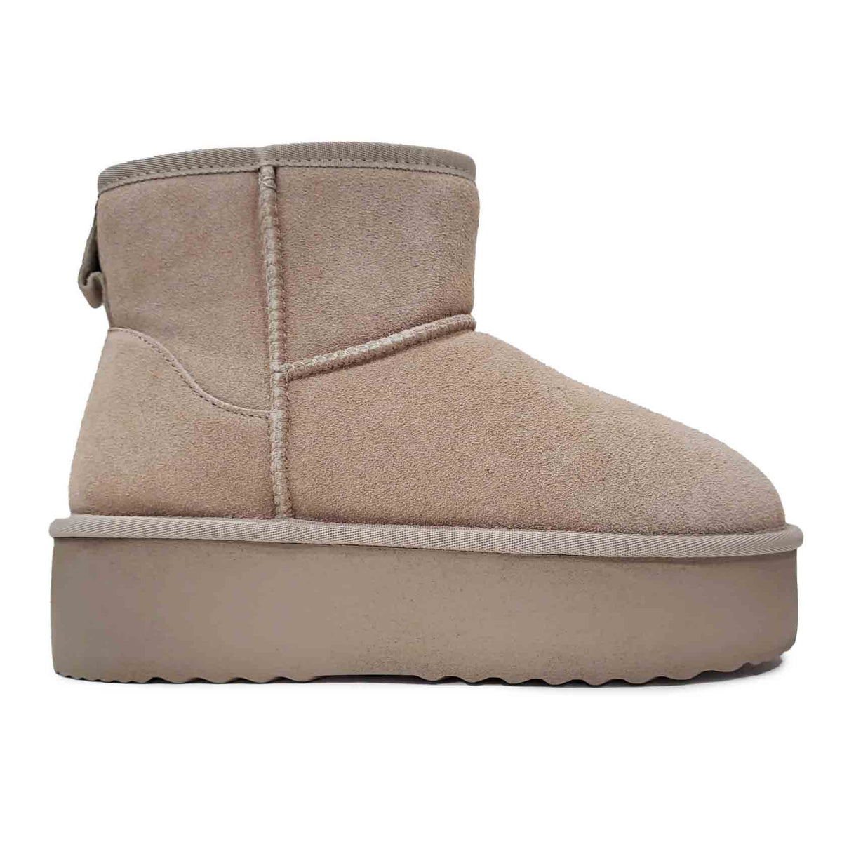Yulien Stibale in pelle scamosciata crosta Beige