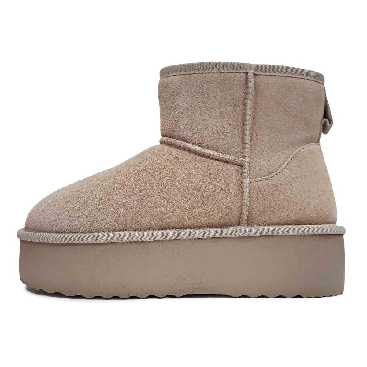 Yulien Stibale in pelle scamosciata crosta Beige